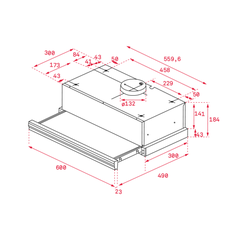 Máy Hút Mùi Lắp Âm Dạng Kéo Teka CNL 6400