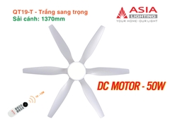 Quạt Trần Động Cơ DC Asia Lighting QT19-T (Màu Trắng Sang Trọng)