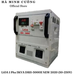 Ổn Áp LiOA 1 Pha 5KVA DRII-5000II NEW 2020 (50-250v) - Đồng Hồ điện tử