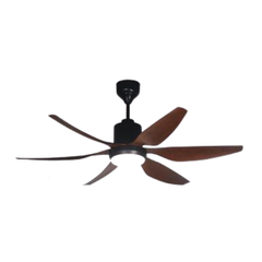 Quạt Trần Đèn Cao Cấp 6 Cánh Asia Lighting QT12-N-01 (Nâu cà phê)