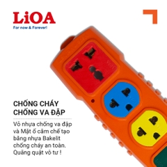 Ổ CẮM KÉO DÀI SIÊU TẢI CÓ DÂY LIOA - TOTAL 30A 250V~ MAX 6600W