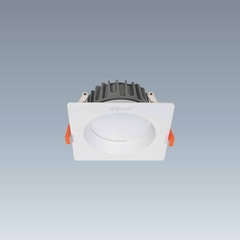 Đèn LED Downlight Âm Trần Mặt Vuông Chóa Tán Quang Rộng Anfaco AFC 757T/1 LED 9W