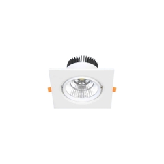 Đèn LED Downlight Âm Trần Mặt Vuông Khung Sắt Sơn Tĩnh Điện Anfaco AFC 318/1 LED 12W