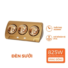 Đèn Sưởi Gắn Tường Ba Bóng Nanoco NBH650G