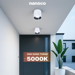 Đèn Ốp Nổi Trụ Trắng Nanoco NSDL15W