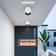 Đèn Ốp Nổi Trụ Trắng Nanoco NSDLC10W