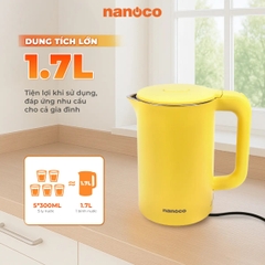 Ấm Đun Siêu Tốc Nanoco NKT1750V / NKT1750W