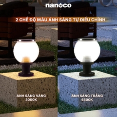Đèn Sân Vườn Năng Lượng Mặt Trời Nanoco NTZ06250