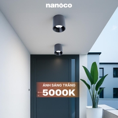 Đèn Ốp Nổi Trụ Đen Nanoco NSDLC10B