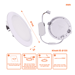 Đèn Âm Trần Nanoco Hera Series NSD12W (12W)