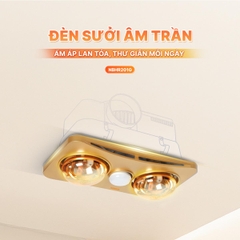 Đèn Sưởi Âm Trần Hai Bóng Nanoco NBHR201G