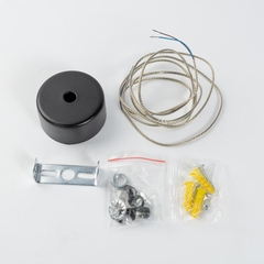 Phụ Kiện Đèn Đế Gắn Thả Trần Đèn Downlight Trụ Đen Nanoco NSDL-CB