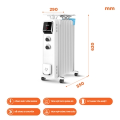 Máy Sưởi Dầu Nanoco NOH2613