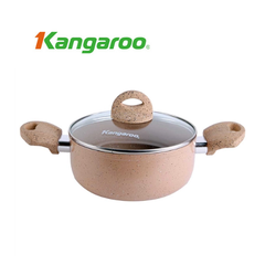 Bộ Nồi Kangaroo KG933 3 Nồi 18x20x24cm (Hồng)