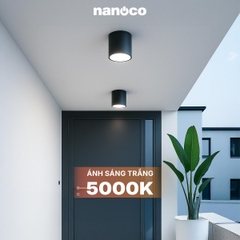 Đèn Ốp Nổi Trụ Đen Nanoco NSDL15B