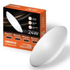 Đèn Trần Chống Ẩm Đế Hợp Kim Nanoco NCL24MP1 (24W)