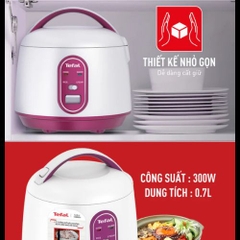 Nồi Cơm Nắp Gài Tefal 0.7 lít RK224168