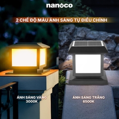 Đèn Sân Vườn Năng Lượng Mặt Trời Nanoco NTZ10200