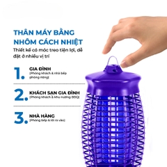Đèn Bắt Muỗi Tím LED Unimax UMBV-3WL (3W)