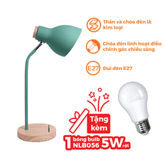 Đèn Bàn Đế Gỗ Nanoco NDKC03