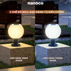 Đèn Sân Vườn Năng Lượng Mặt Trời Nanoco NTZ08200