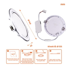 Đèn Âm Trần Nanoco Hera Series NSD12S (12W)