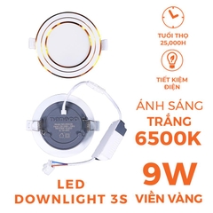 Đèn Âm Trần Nanoco 3S Series NDL09G (9W)