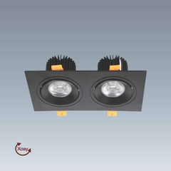 Đèn LED Downlight Âm Trần COB Sâu Lòng Chỉnh Nghiêng Anfaco AFC 767D/2 LED 12W