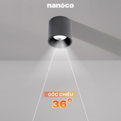 Đèn Ốp Nổi Trụ Đen Nanoco NSDLC10B