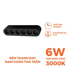 Đèn Chiếu Điểm Lưới Nam Châm Nanoco NMGNG06B