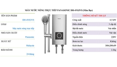 ㅤSẢN PHẨM NGỪNG KINH DOANH - Máy nước nóng Không Có Bơm Trợ Lực PANASONIC DH-4NS3VS