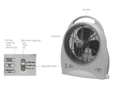 Quạt Sạc Asia QS1001