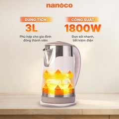 Ấm Đun Siêu Tốc Nanoco NKT3018BR