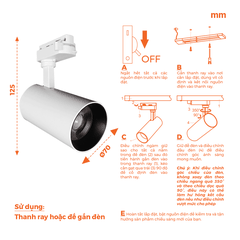 Đèn Rọi T2 Nanoco Eira Series NTRE10W