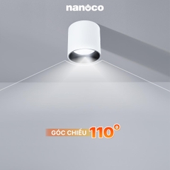 Đèn Ốp Nổi Trụ Trắng Nanoco NSDL15W