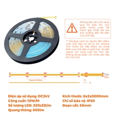 Đèn LED Dây COB Trong Nhà IP20 Nanoco NSTC320-20