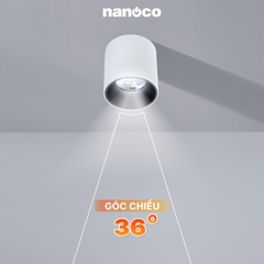 Đèn Ốp Nổi Trụ Trắng Nanoco NSDLC10W