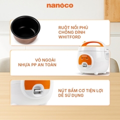 Nồi Cơm Điện Nanoco NRC0801W