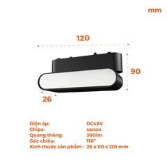 Đèn Pha Gập Nam Châm Nanoco NMGFF06B