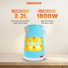 Ấm Đun Siêu Tốc Nanoco NKT2241B