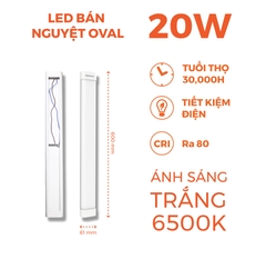 Đèn Bán Nguyệt Oval Nanoco NSHO20