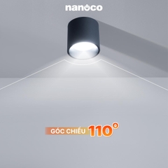 Đèn Ốp Nổi Trụ Đen Nanoco NSDL15B