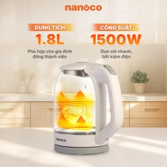 Ấm Đun Siêu Tốc Nanoco NKT1875W