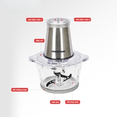 Máy Xay Đa Năng Thủy Tinh Zimmermann ZMC-7058SG (2L)
