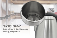 SẢN PHẨM NGỪNG KINH DOANH - Ấm Đun Siêu Tốc Lock&Lock EJK148SLV