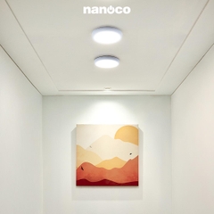 Đèn Ốp Trần Nổi Hình Tròn Viền Trắng Nanoco NPL06R