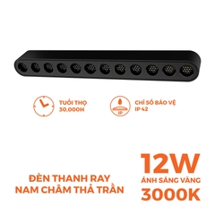Đèn Chiếu Điểm Lưới Nam Châm Nanoco NMGNG12B