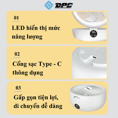 Quạt Sạc DPG QR2
