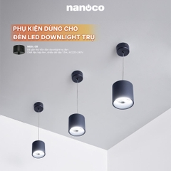 Đèn Ốp Nổi Trụ Đen Nanoco NSDLC10B