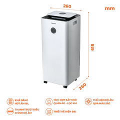 Máy Hút Ẩm Nanoco NDH163